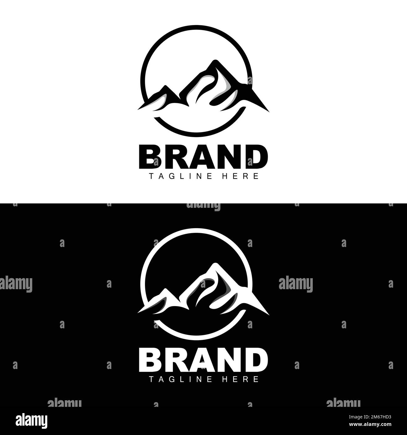 Mountain Logo, Vector Mountain Climbing, Adventure, Design For Climbing