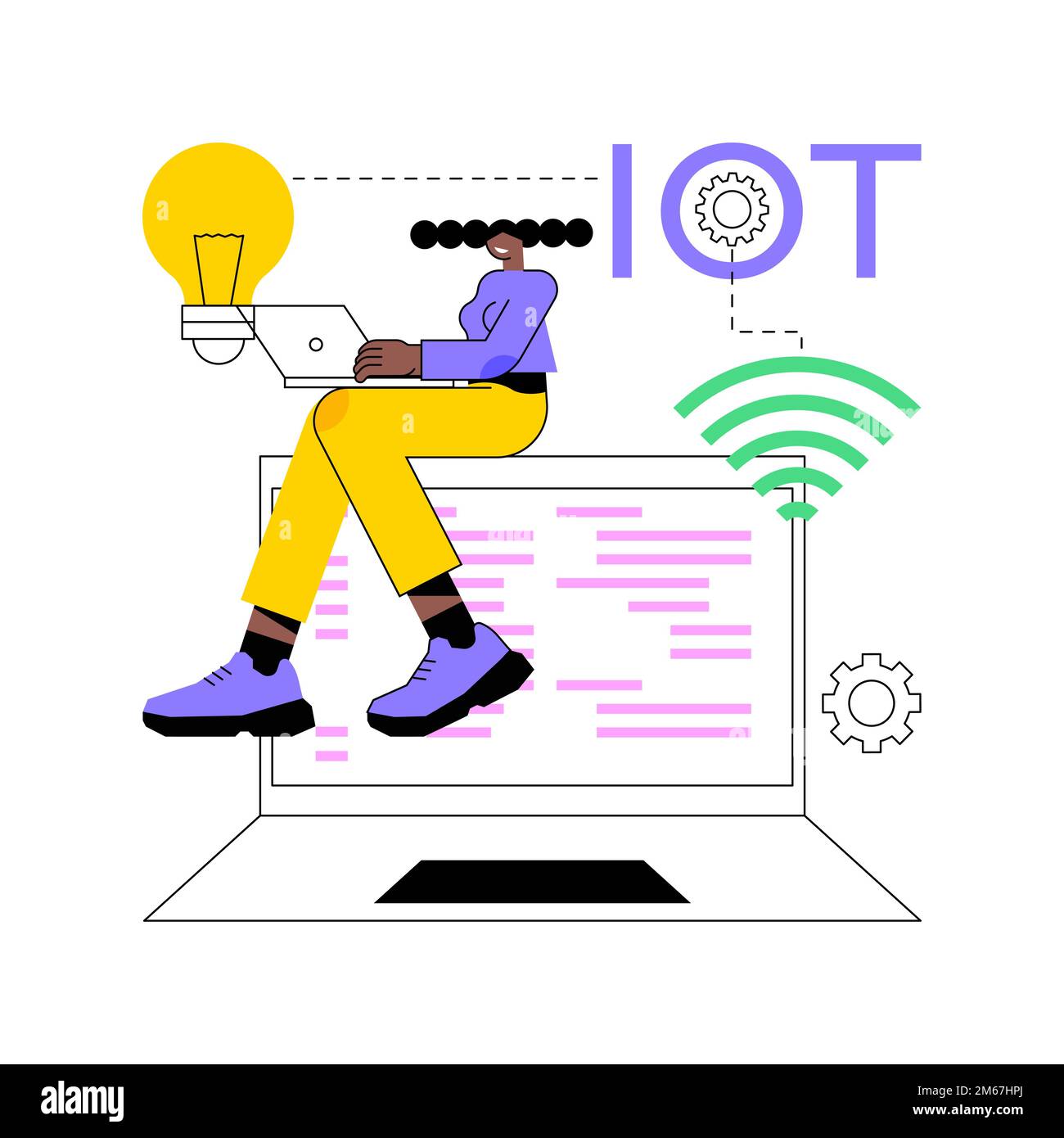 Iot project Stock Vector Images - Alamy