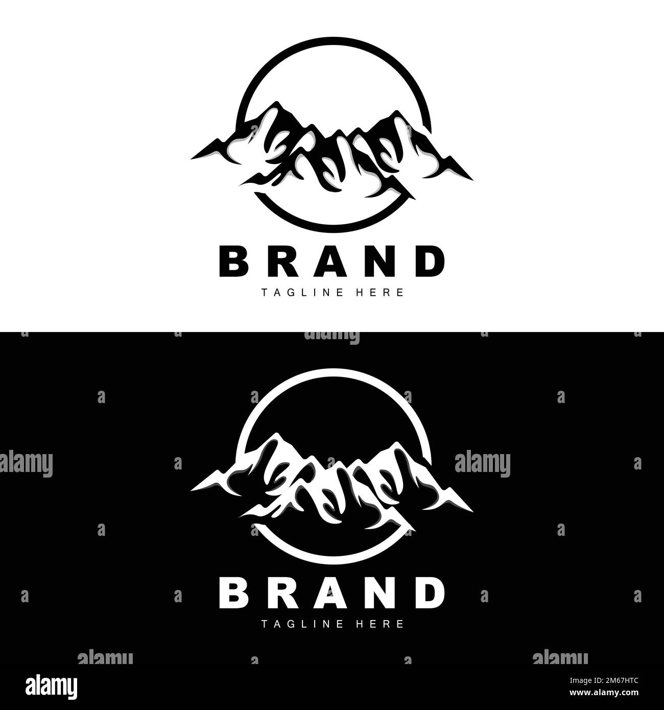 Mountain Logo, Vector Mountain Climbing, Adventure, Design For Climbing ...