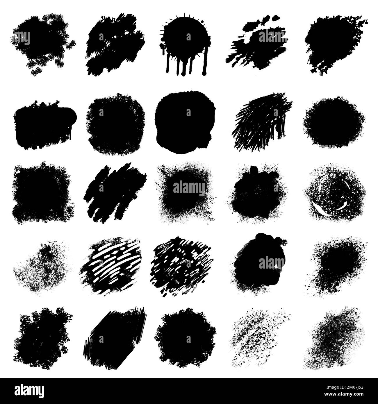 Grunge color splatter blot shape, Black ink splatter, Paint splash