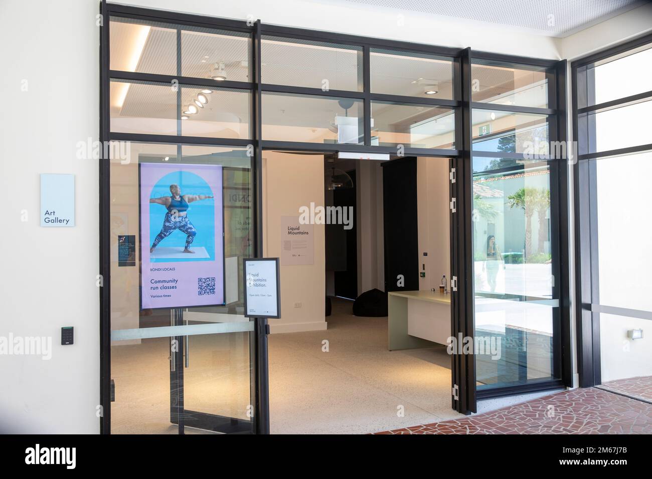 Bondi Beach Art Gallery inside the Bondi Pavilion building,Sydney,NSW