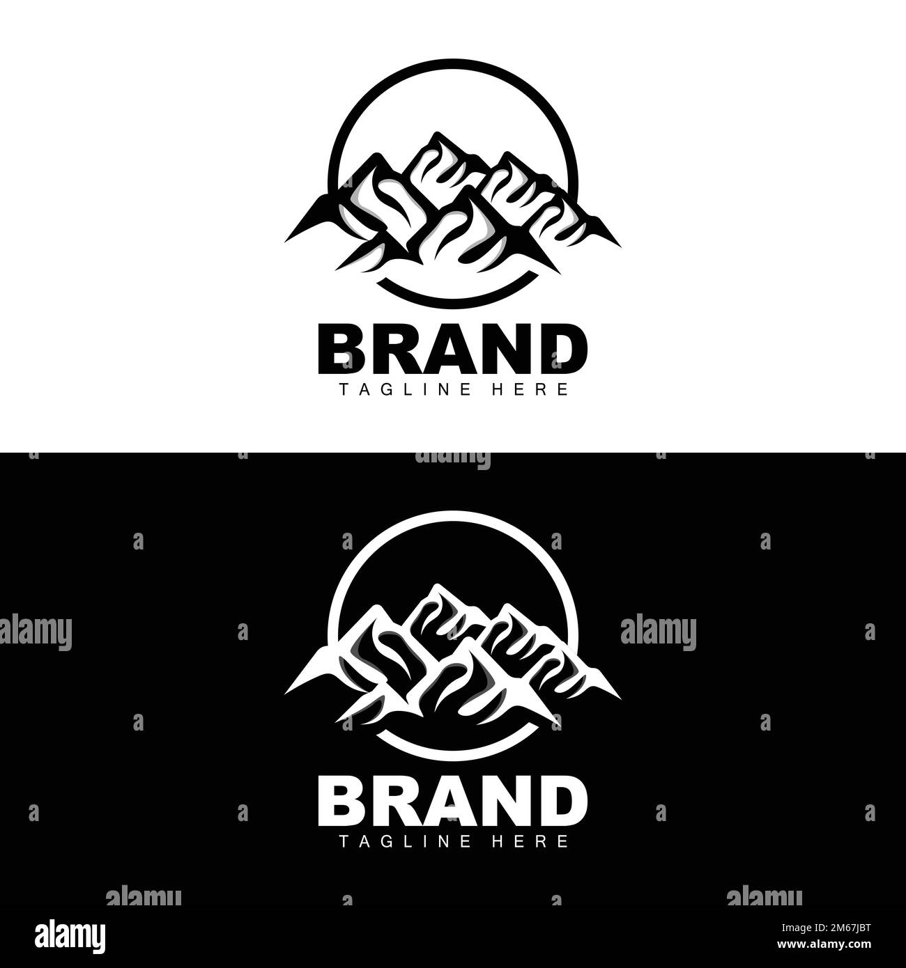 Mountain Logo, Vector Mountain Climbing, Adventure, Design For Climbing
