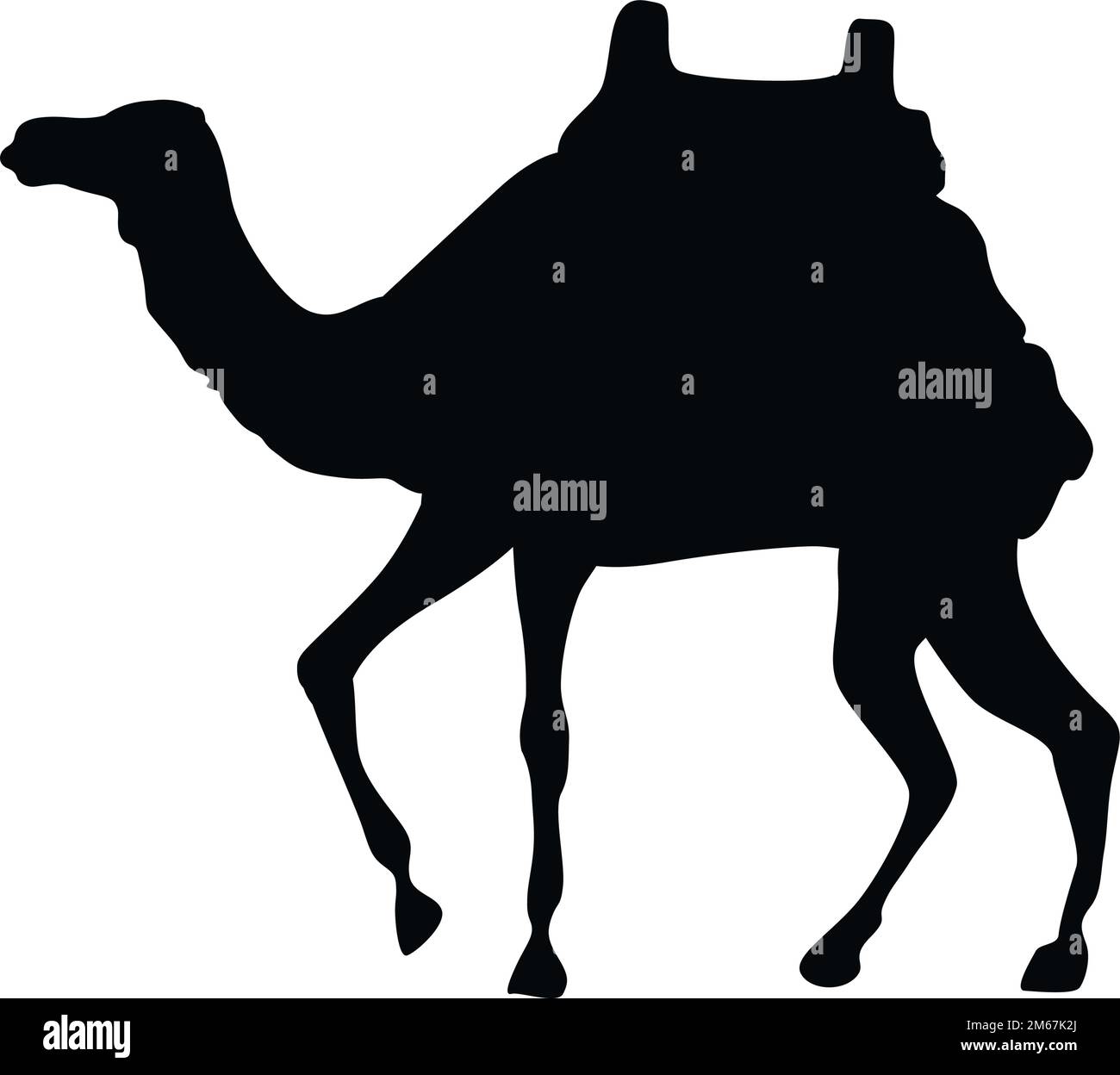 camel animal black silhouette Stock Vector Image & Art - Alamy