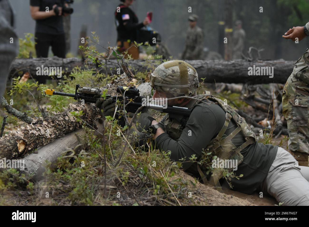 Social media influencer Austen Alexander participates in a land