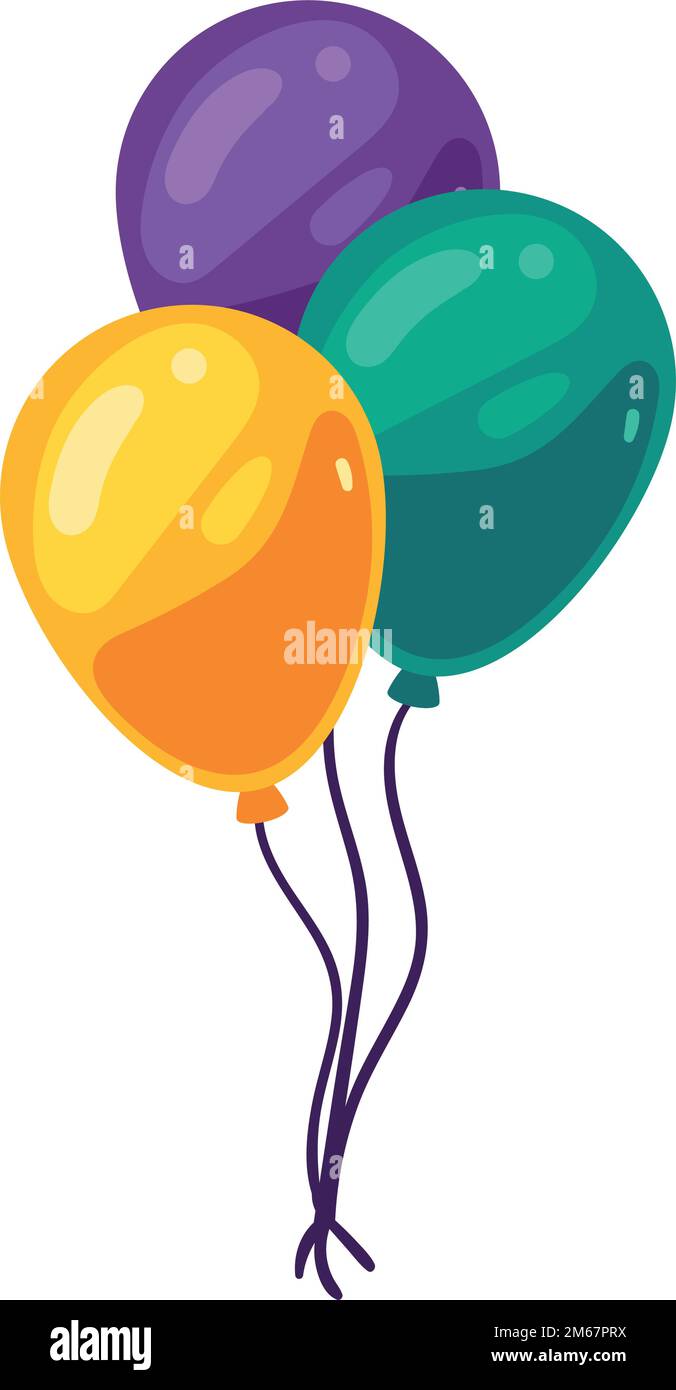 balloons helium floating Stock Vector Image & Art - Alamy