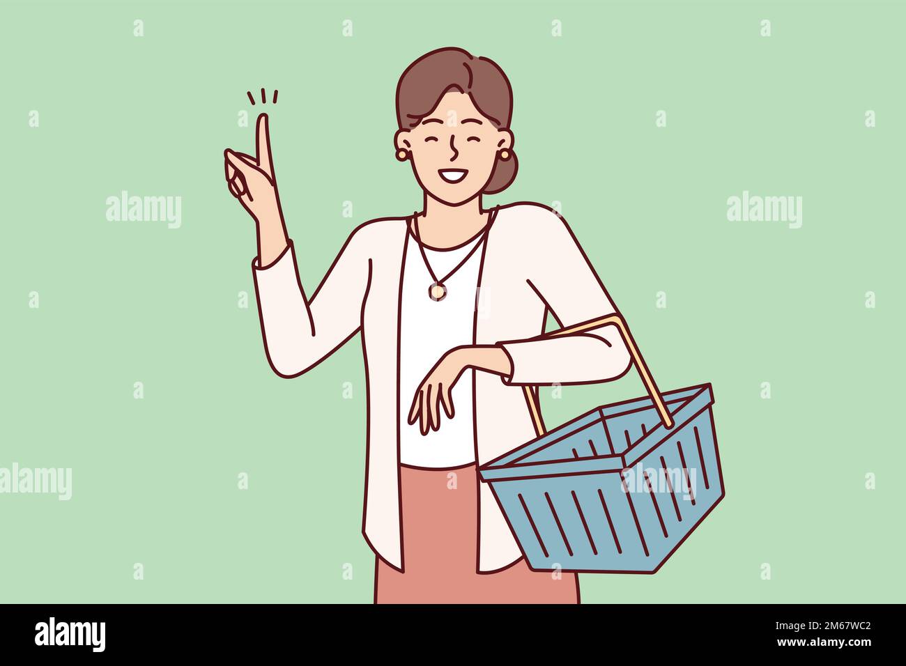woman in grocery Stock Vector Images Alamy