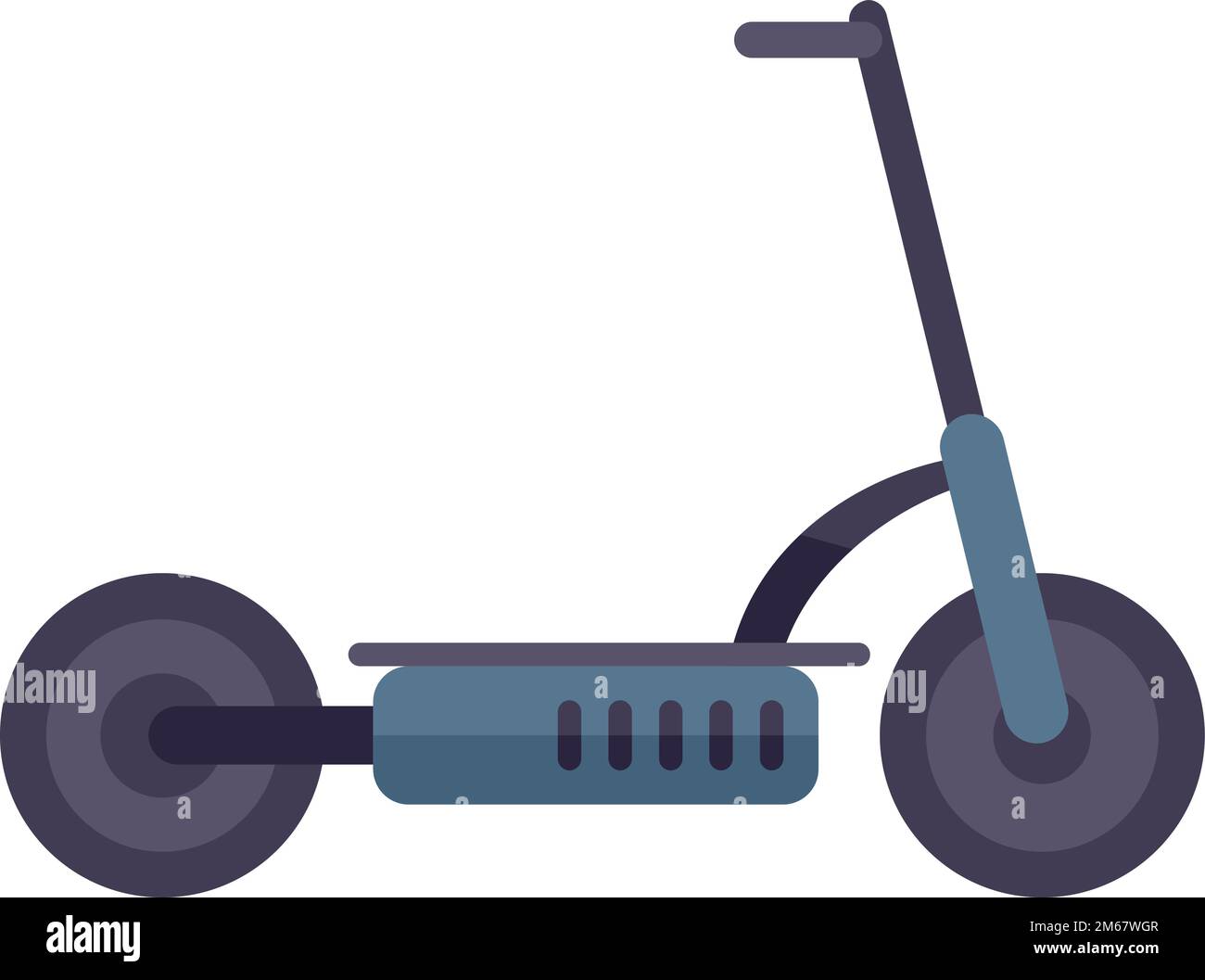 Electric scooter battery icon flat vector. Kick bike. Eco transport