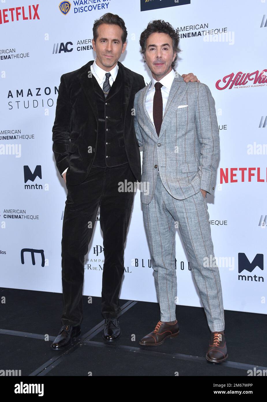 Shawn Levy and Ryan Reynolds arriving to the American Cinematheque