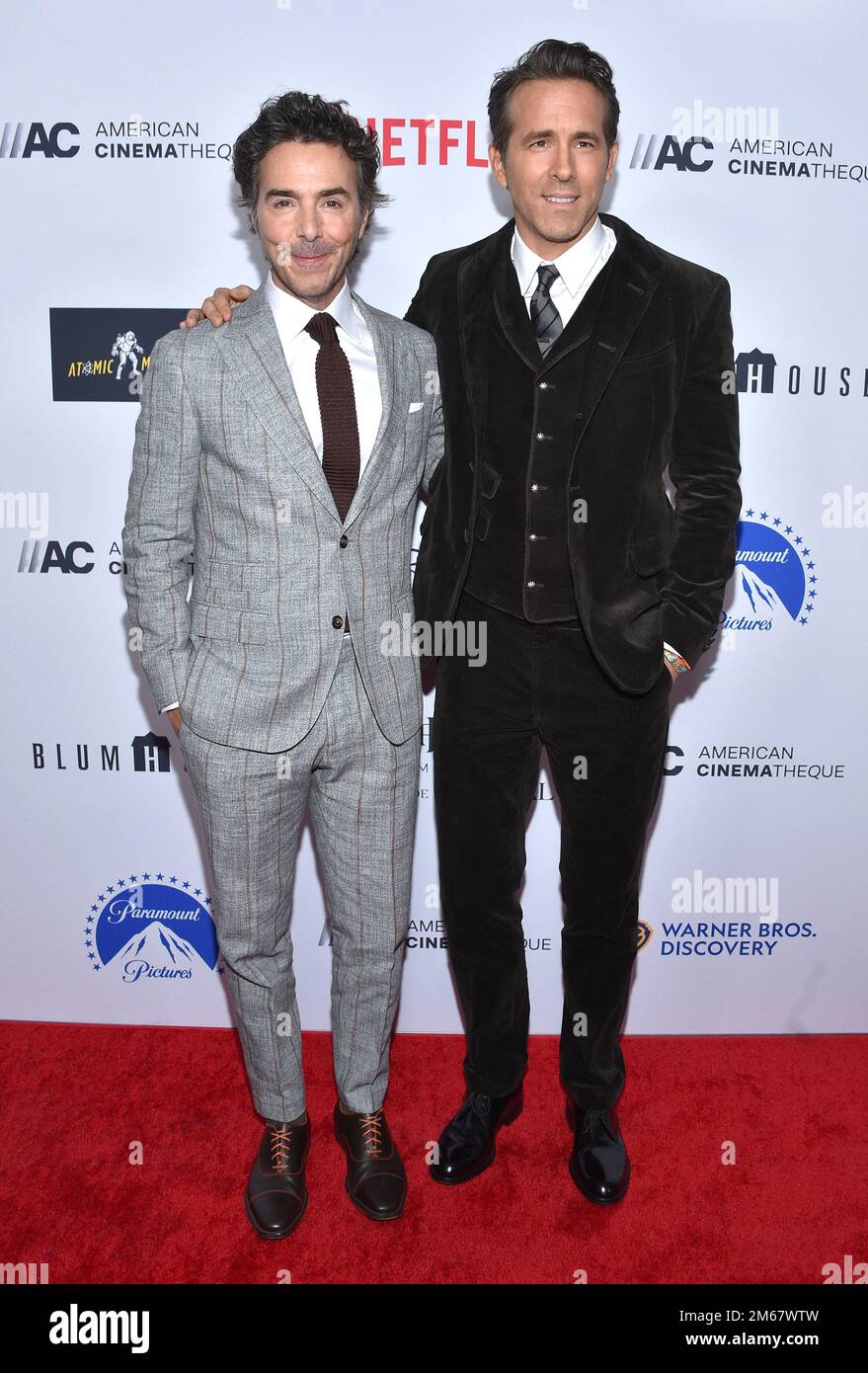 Director Shawn Levy and Ryan Reynolds arriving to the American