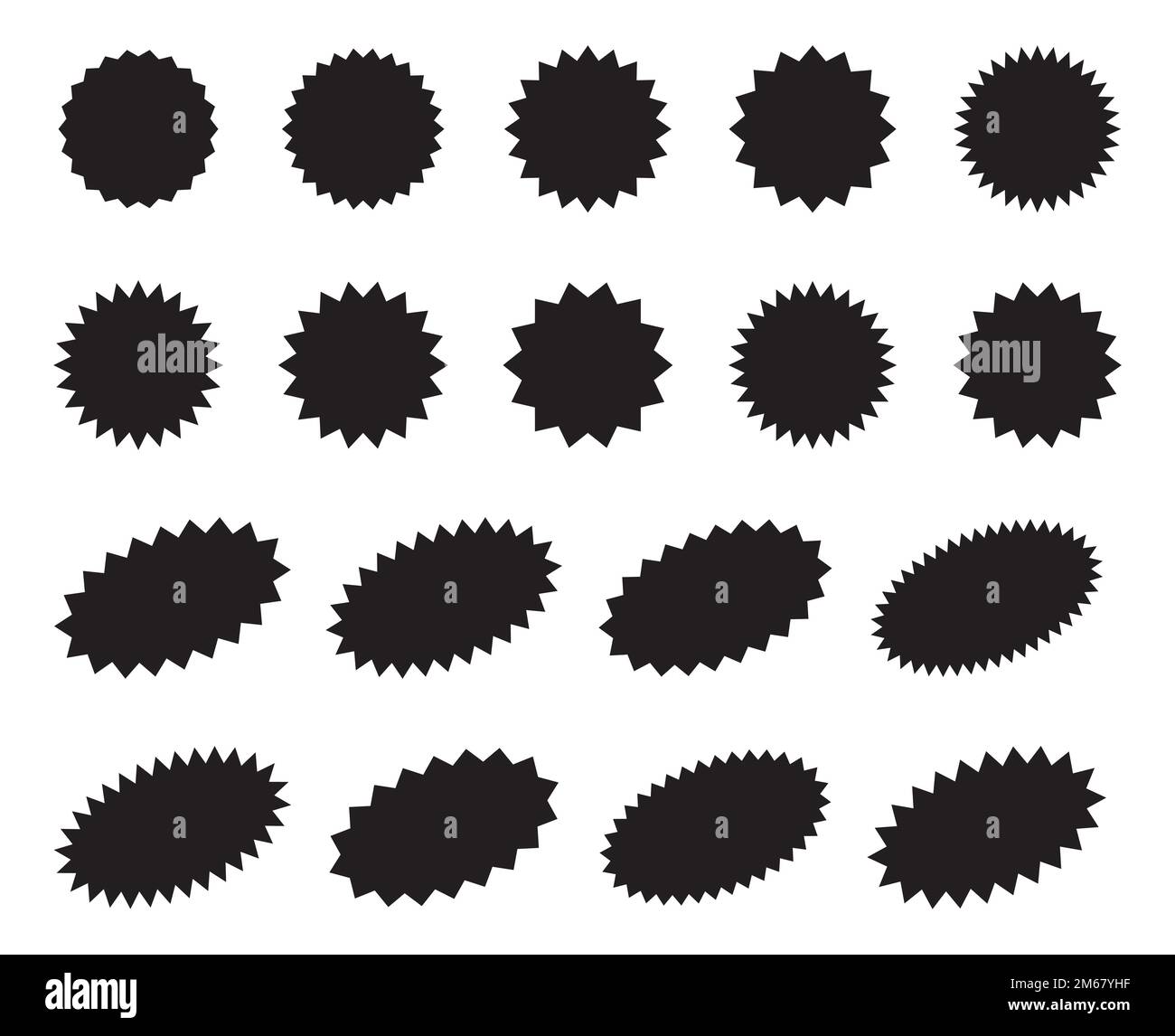 Sunburst promotion tag, starburst speech bubbles, bursting sticker ...