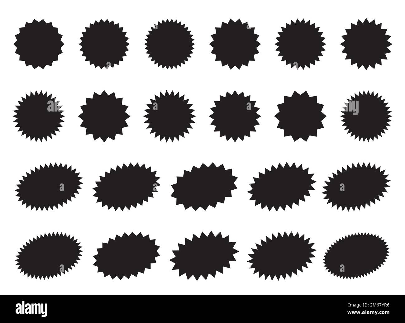 Sunburst promotion tag, starburst speech bubbles, bursting sticker ...