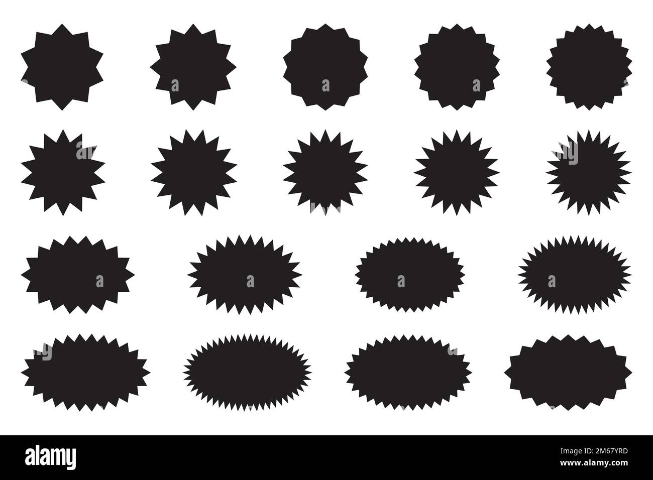 Sunburst promotion tag, starburst speech bubbles, bursting sticker ...