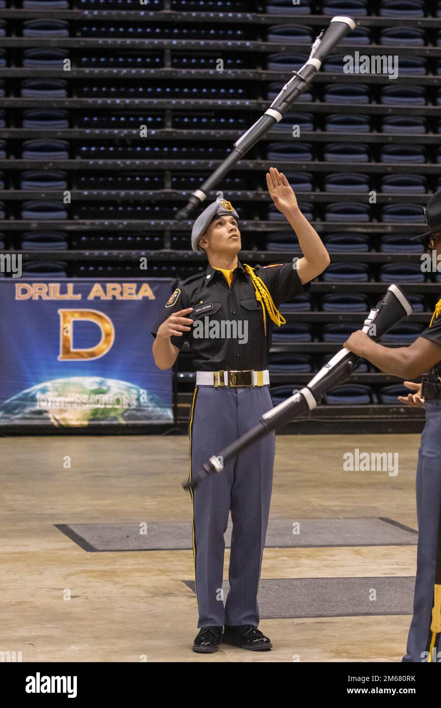 A Cadet from the Missouri Military Academy in Mexico, Mo. completes an