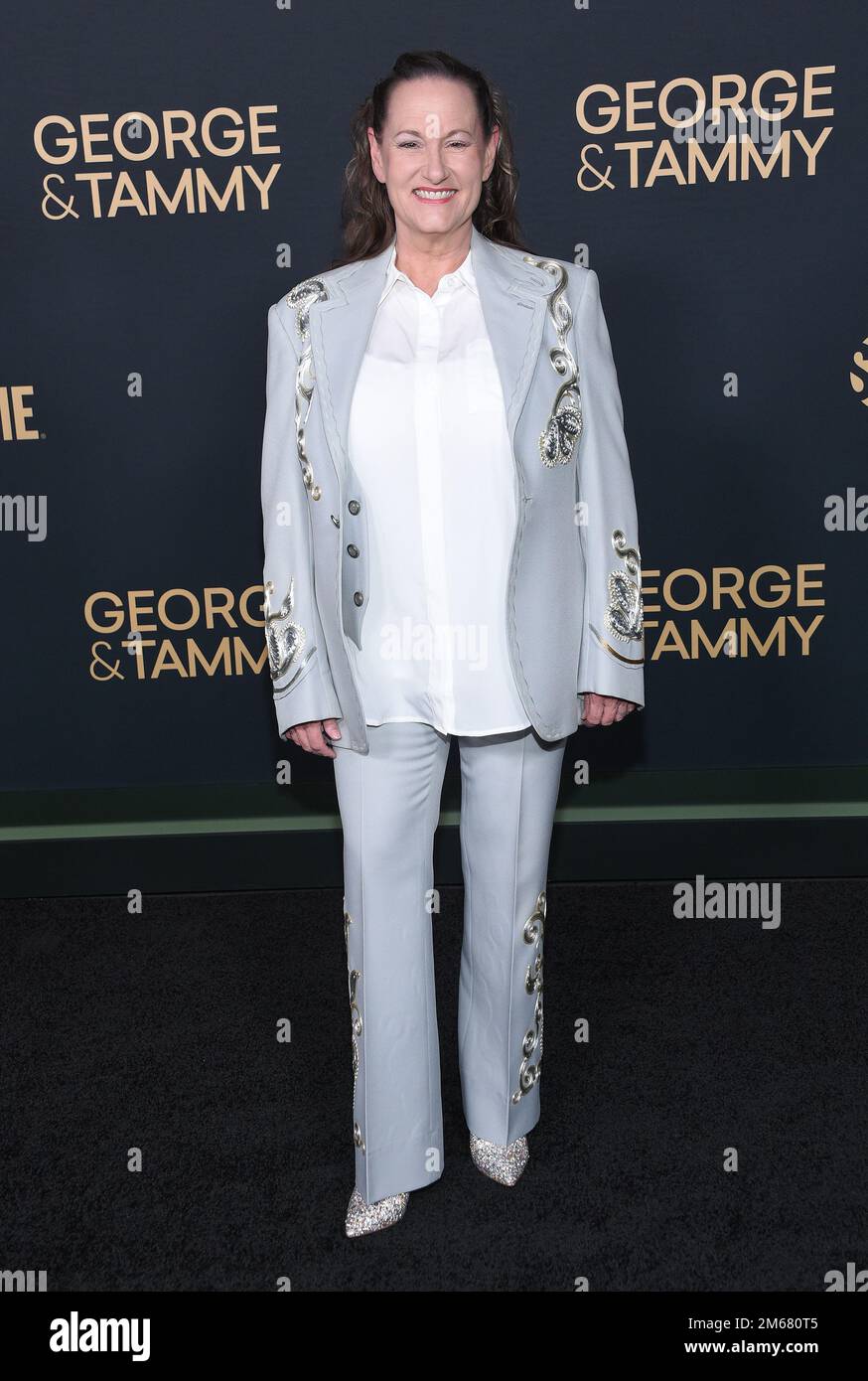 Author Georgette Jones arriving to the ‘George & Tammy’ Los Angeles Premiere at Goya Studios on November 21, 2022 in Hollywood, CA. © OConnor/AFF-USA.com Stock Photo