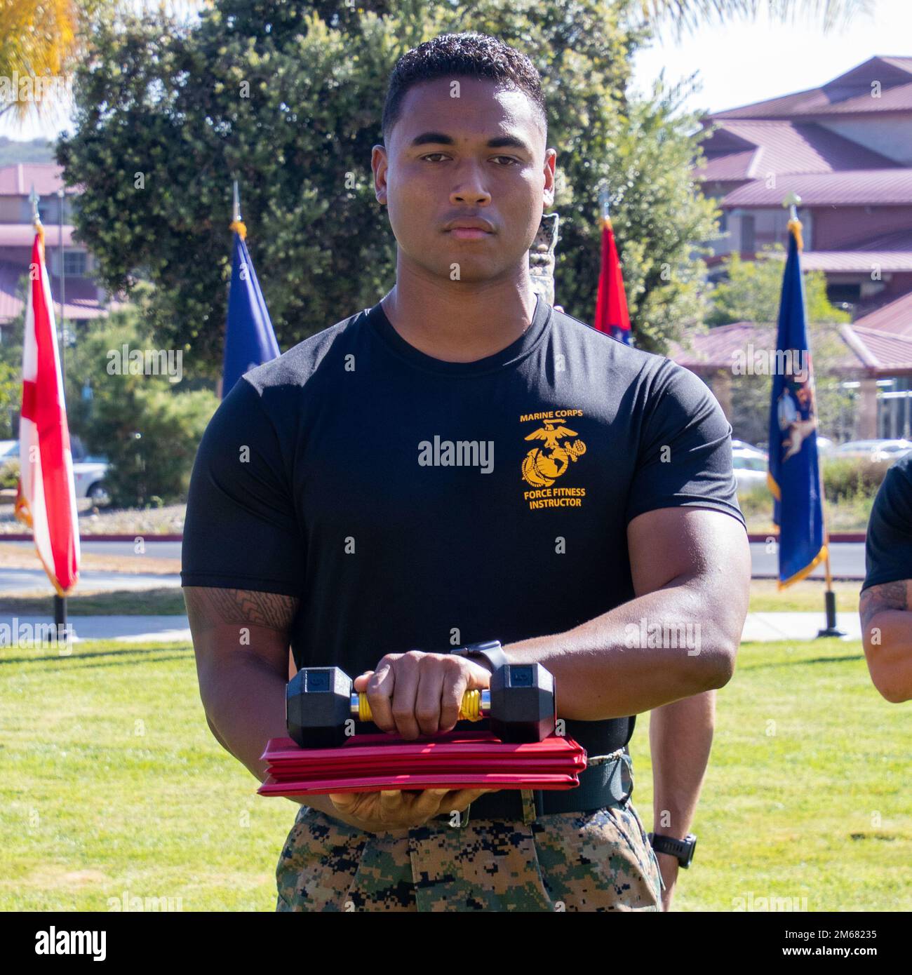 U.S. Marine Corps Sgt. Lamont Pendleton, an Unmanned Aircraft System