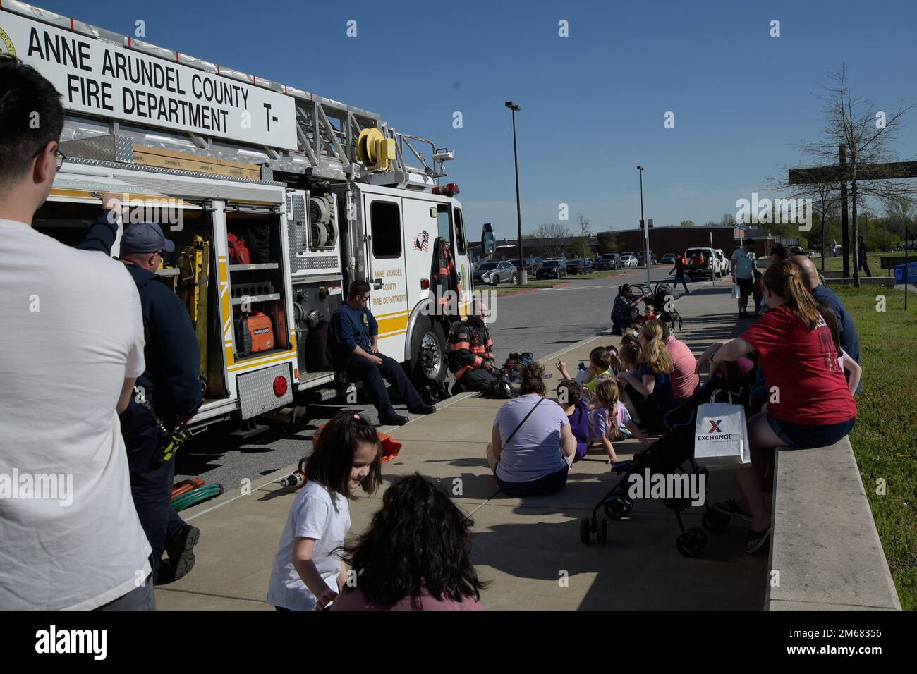 Members of the Fort G. Meade Fire Department Truck 45 team