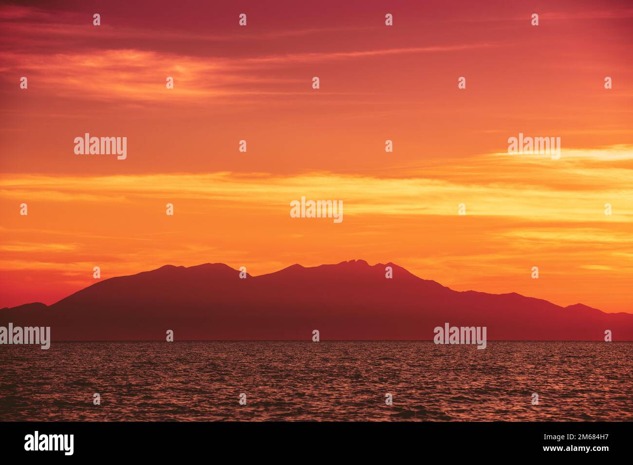 Dawn on mount olympus greece hi-res stock photography and images - Alamy