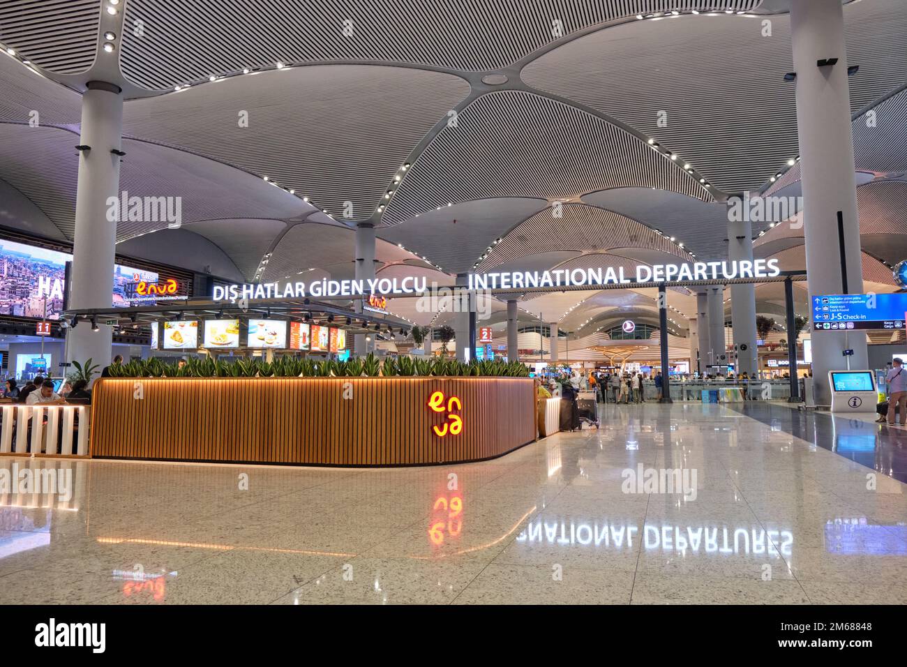 Istanbul Airport International Departures Terminal in Istanbul, Turkey