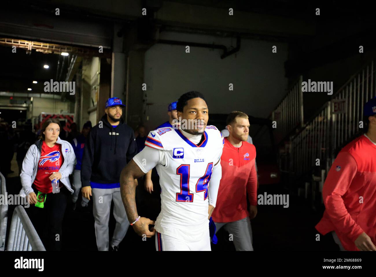 AFC wide receiver Stefon Diggs of the Buffalo Bills (14) during the first  half of the Pro Bowl NFL football game, Sunday, Feb. 6, 2022, in Las Vegas.  (AP Photo/Rick Scuteri Stock