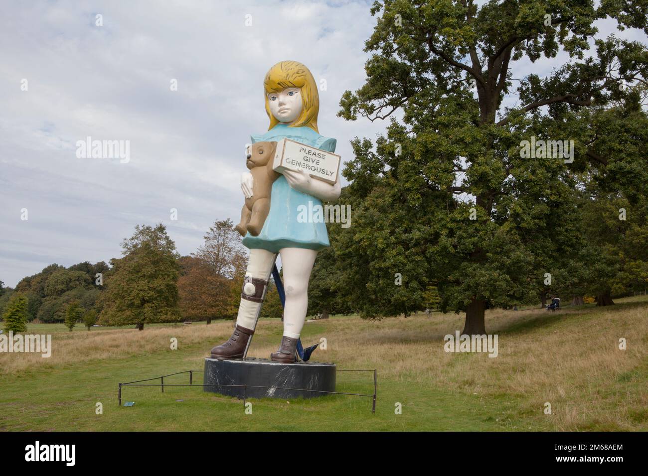 A sculpture by Damien Hirst called Charity, at the Yorkshire Sculpture Park Stock Photo