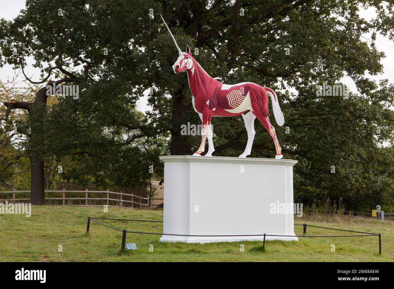 An artwork by Damien Hirst called Myth (2010) at the Yorkshire Sculpture Park Stock Photo
