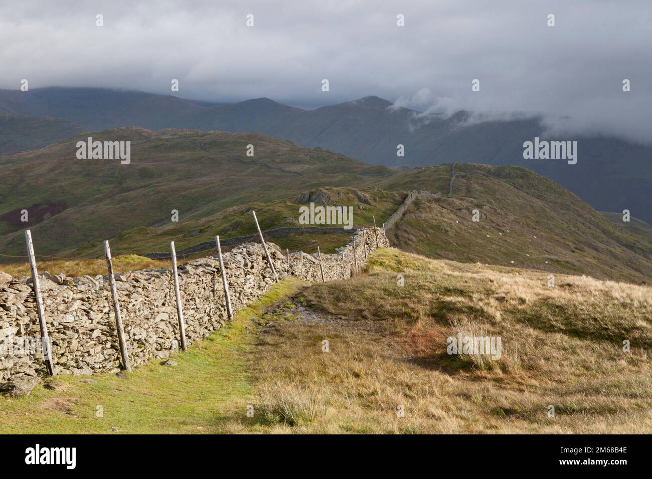 The summit of Wansfell Pike in the lake Dsitrict Stock Photo