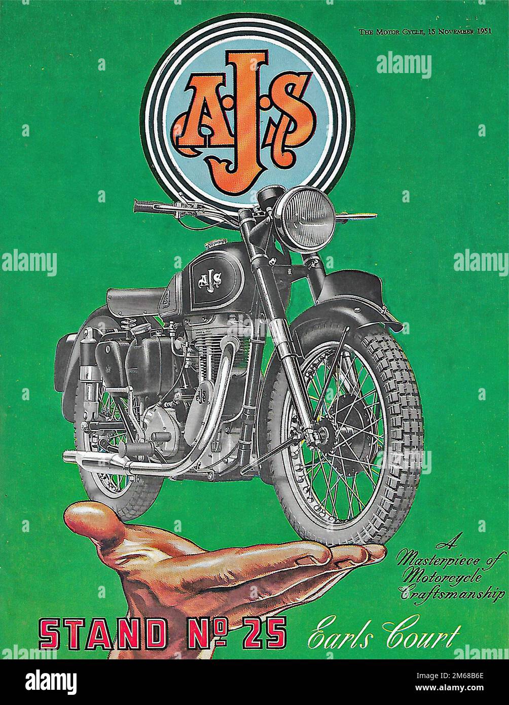 Vintage ajs motorcycle hi-res stock photography and images