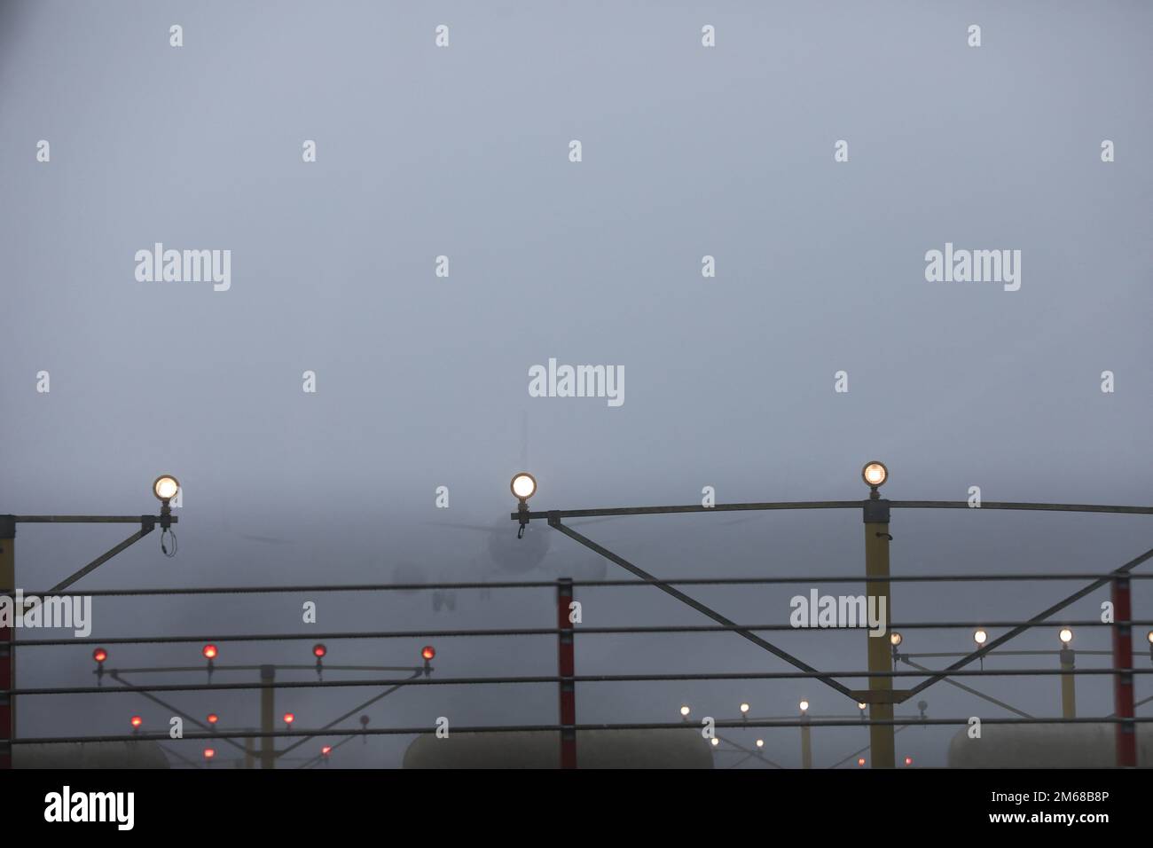 Dense Fog Blankets The Skyline Of Dhaka. Numbers Of International ...