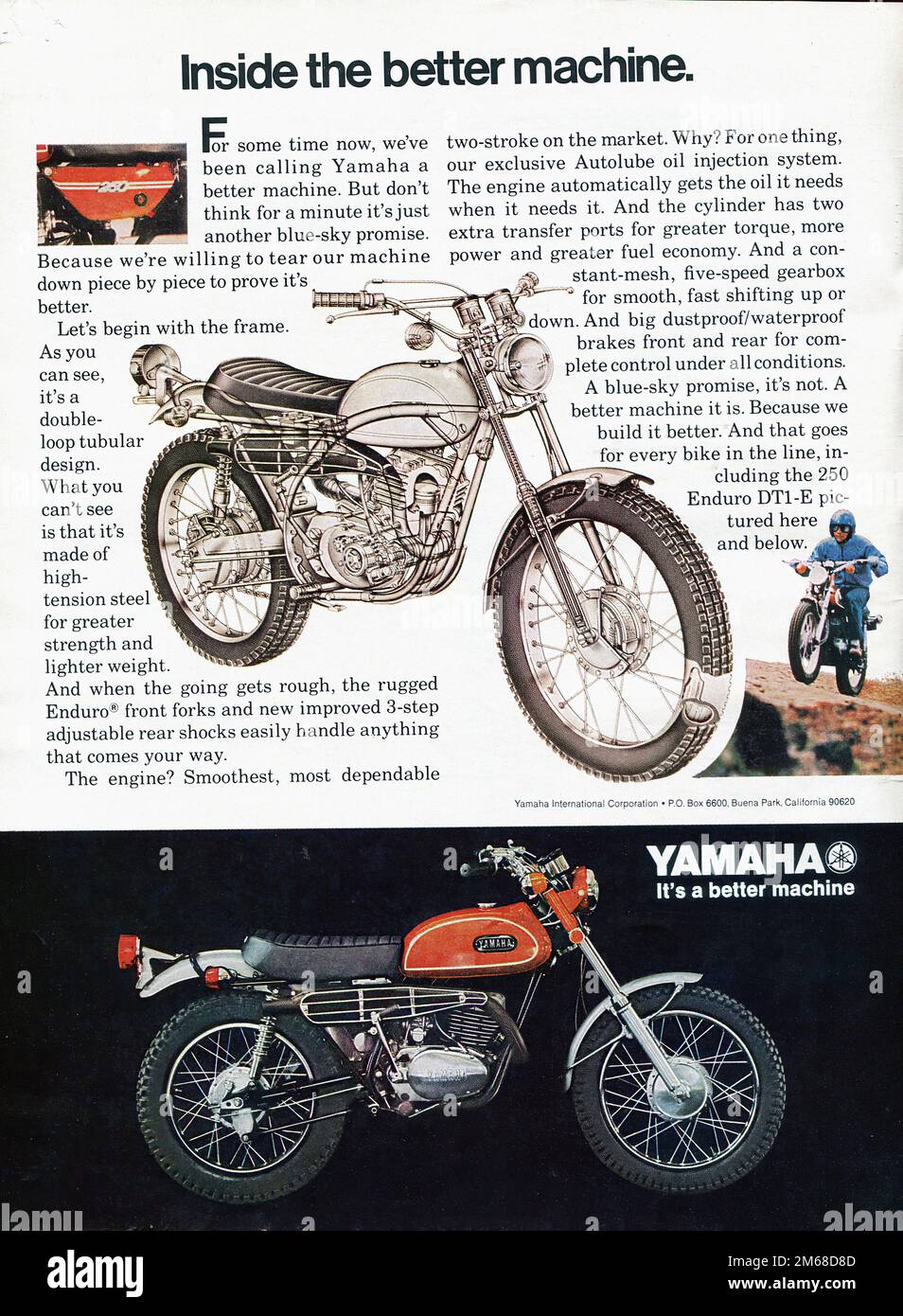 1969 Yamaha 250 cc Street Scrambler Enduro motorcycle vintage