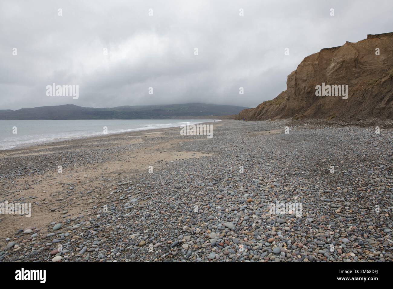 The beach at Porth Neigwl (Hells Mouth) on the Llyn Peninsula Stock Photo