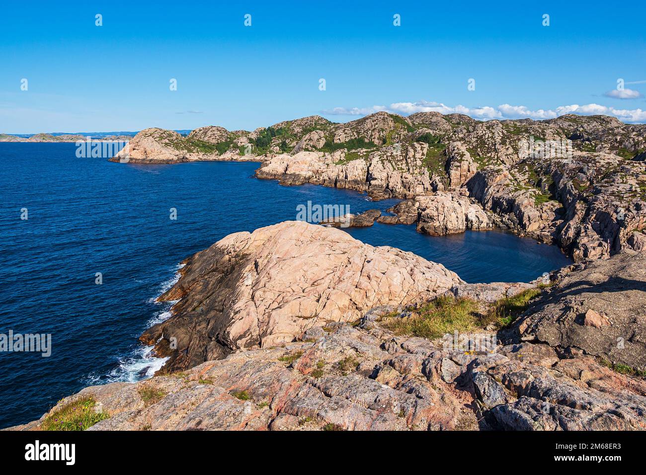 Landscape On Lindesnes Peninsula In Norway. Stock Photo