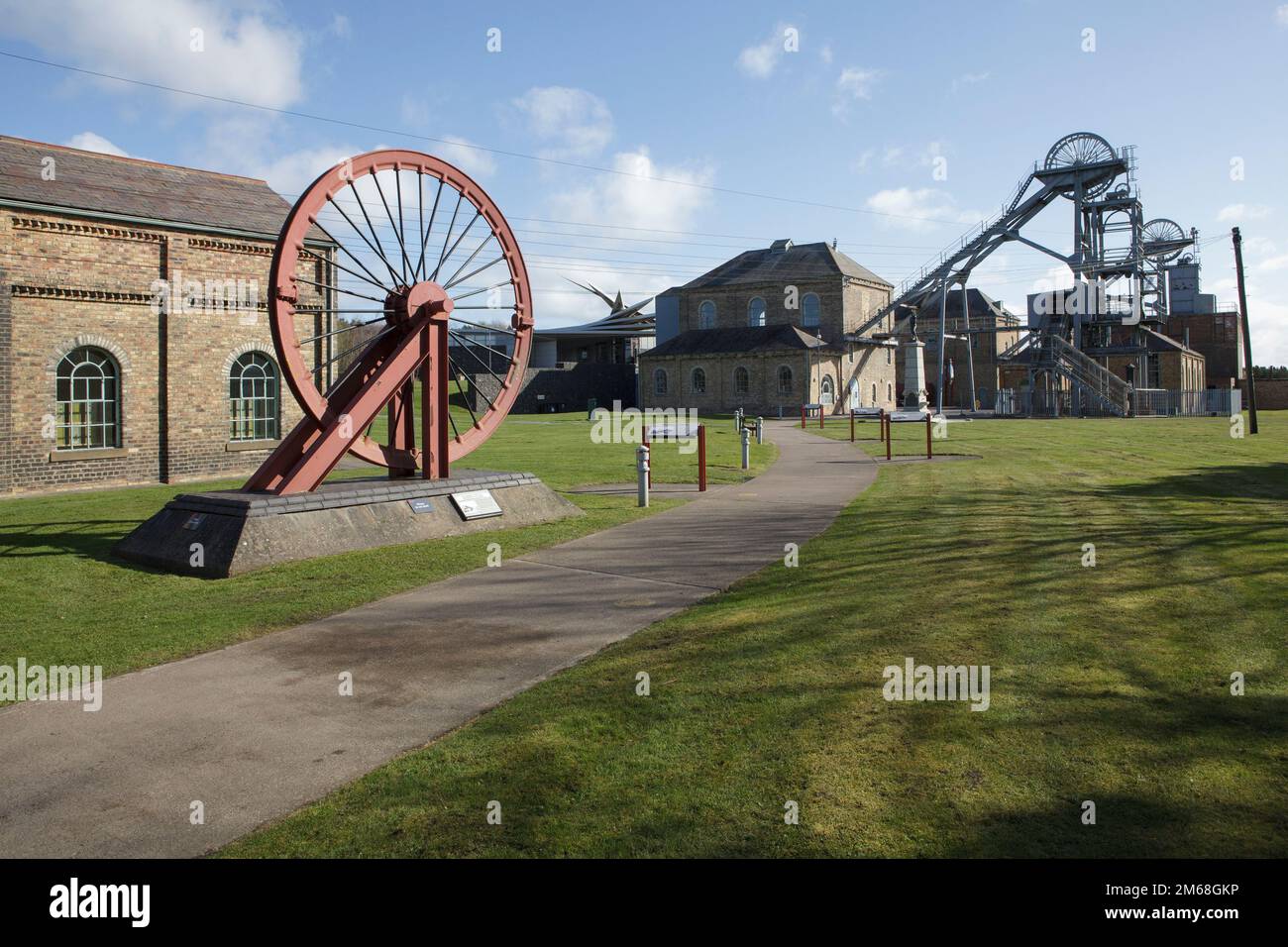 The Woodhorn Museum in Northumberland is a mining museum and important heritage site Stock Photo
