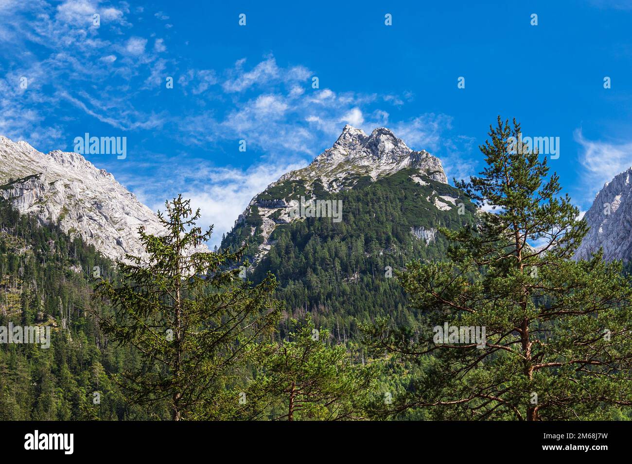 Landscape In Klausbach Valley In Berchtesgadener Land In Bavaria Stock 