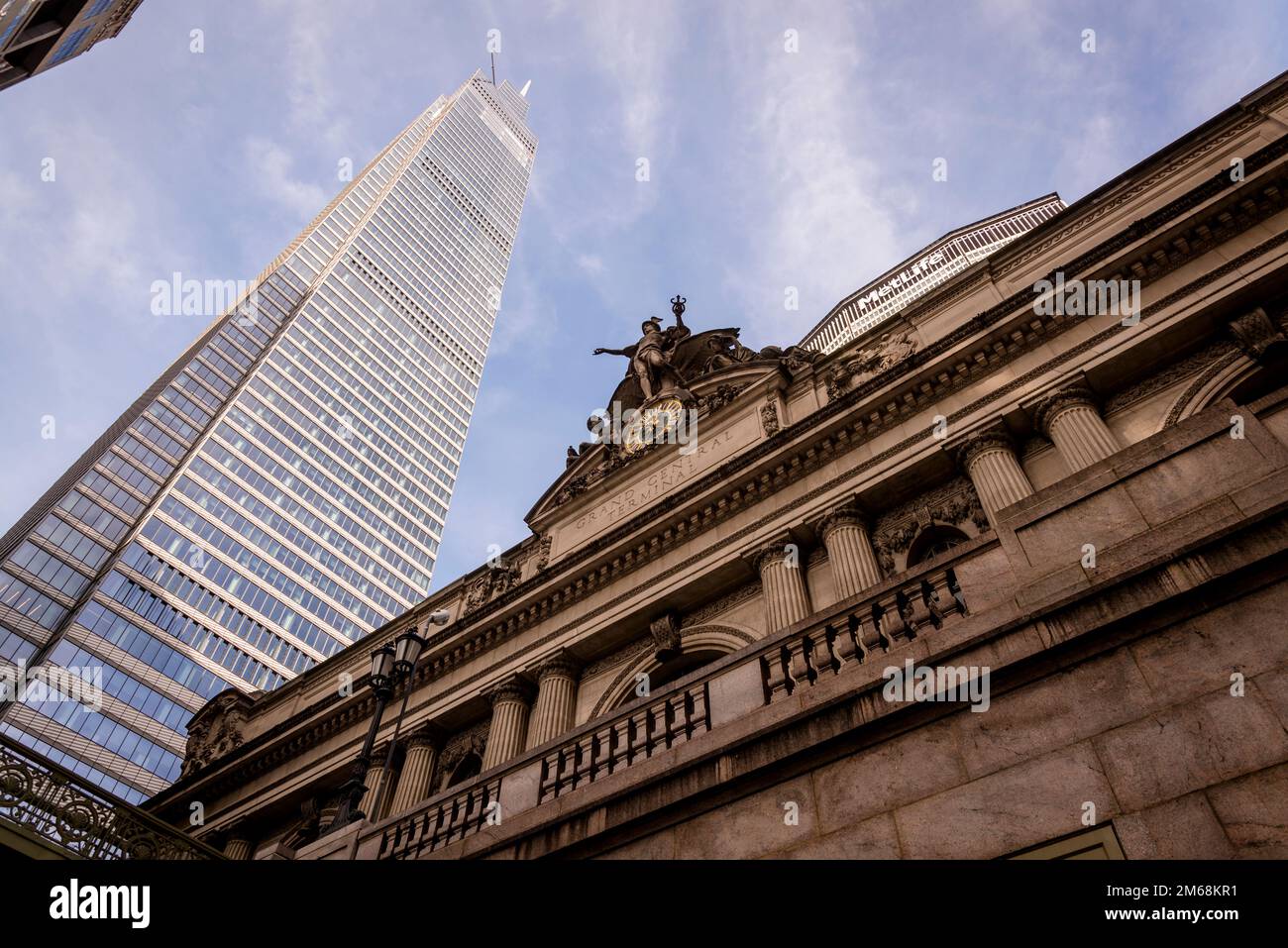 Grand Central Terminal 42nd Street facade;, the iconic commuter rail ...
