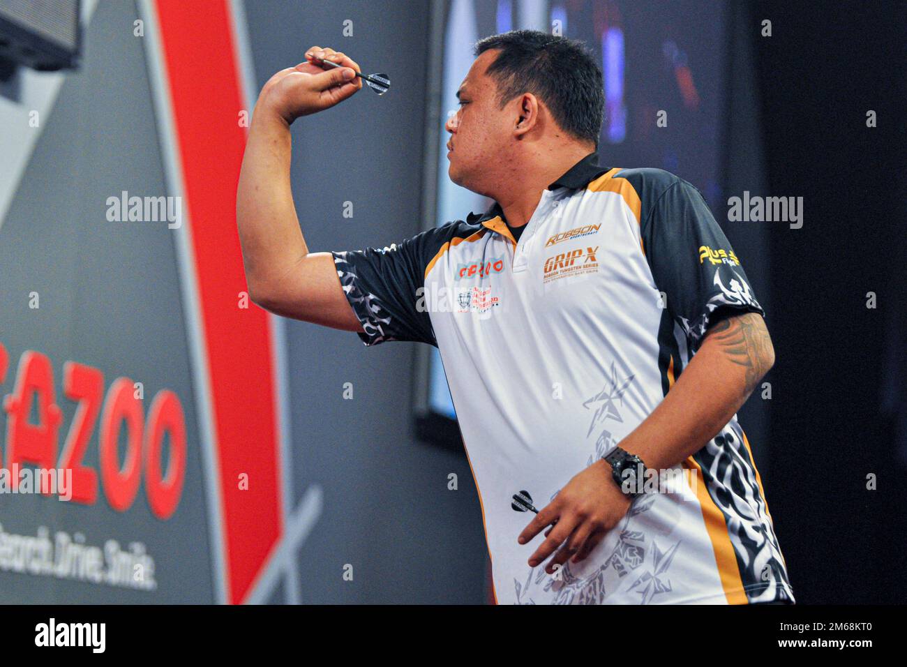 LONDON, ENGLAND DECEMBER 19 Paolo Nebrida of The Philippines in action during Day Five of the