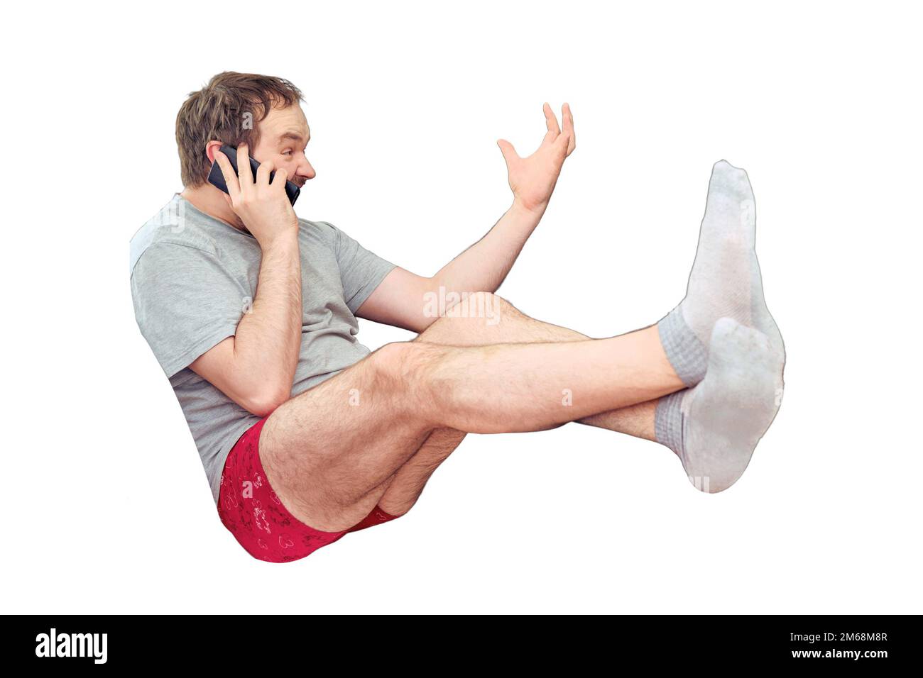 Man in underpants funny hi-res stock photography and images - Alamy