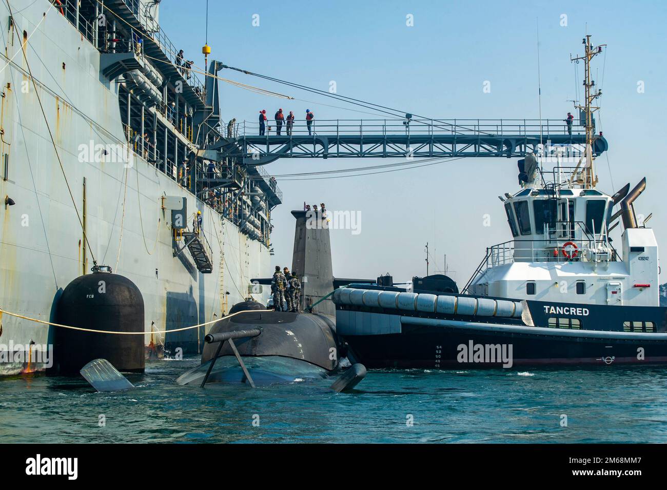 PERTH, Australia (April 19, 2022) The Royal Australian Navy Collins-class submarine HMAS ...