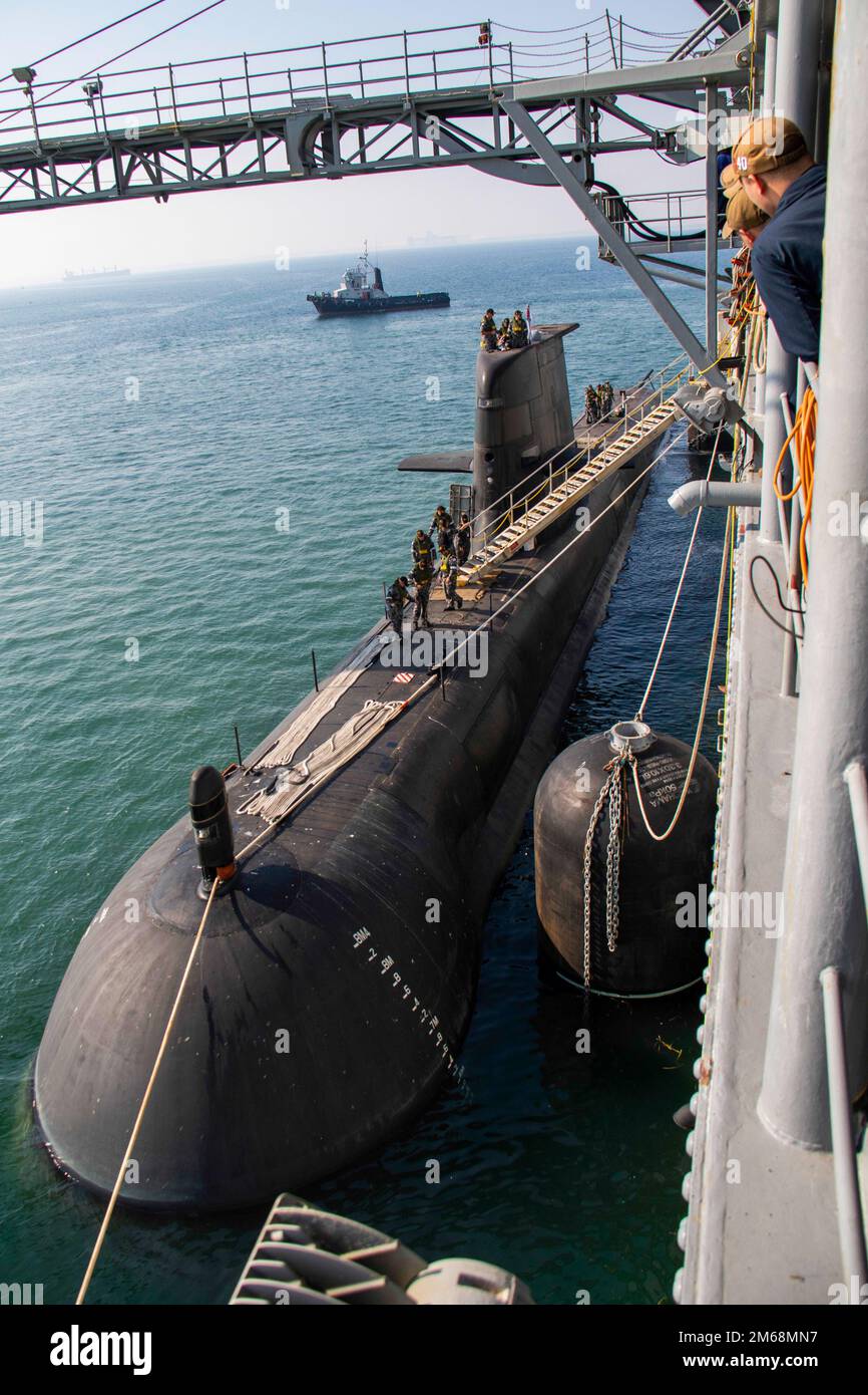PERTH, Australia (April 19, 2022) The Royal Australian Navy Collins-class submarine HMAS ...