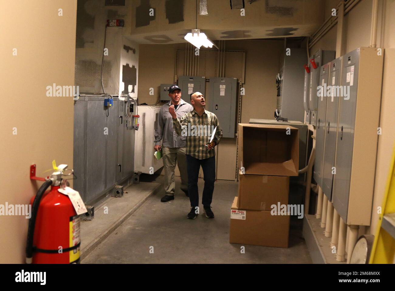 Brian Russell, right, safety and occupational health specialist, 88th ...