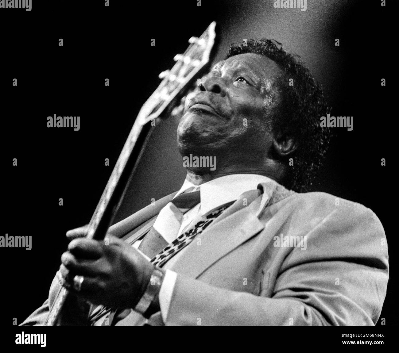 BB King in concert on North Sea Jazz in Den Haag 1986 Netherlands vvbvanbree fotografie Stock