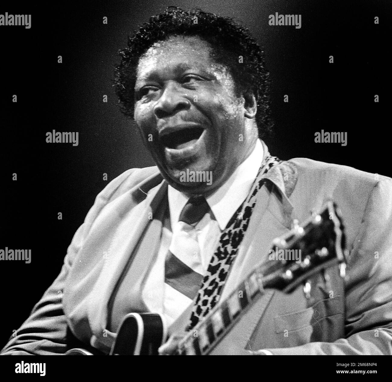 BB King in concert on North Sea Jazz in Den Haag 1986 Netherlands vvbvanbree fotografie Stock