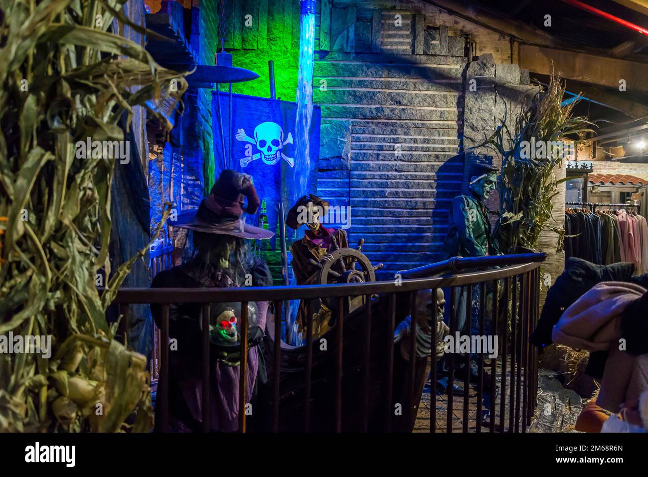 Halloween display, Chelsea Market, a food hall, shopping mall, office