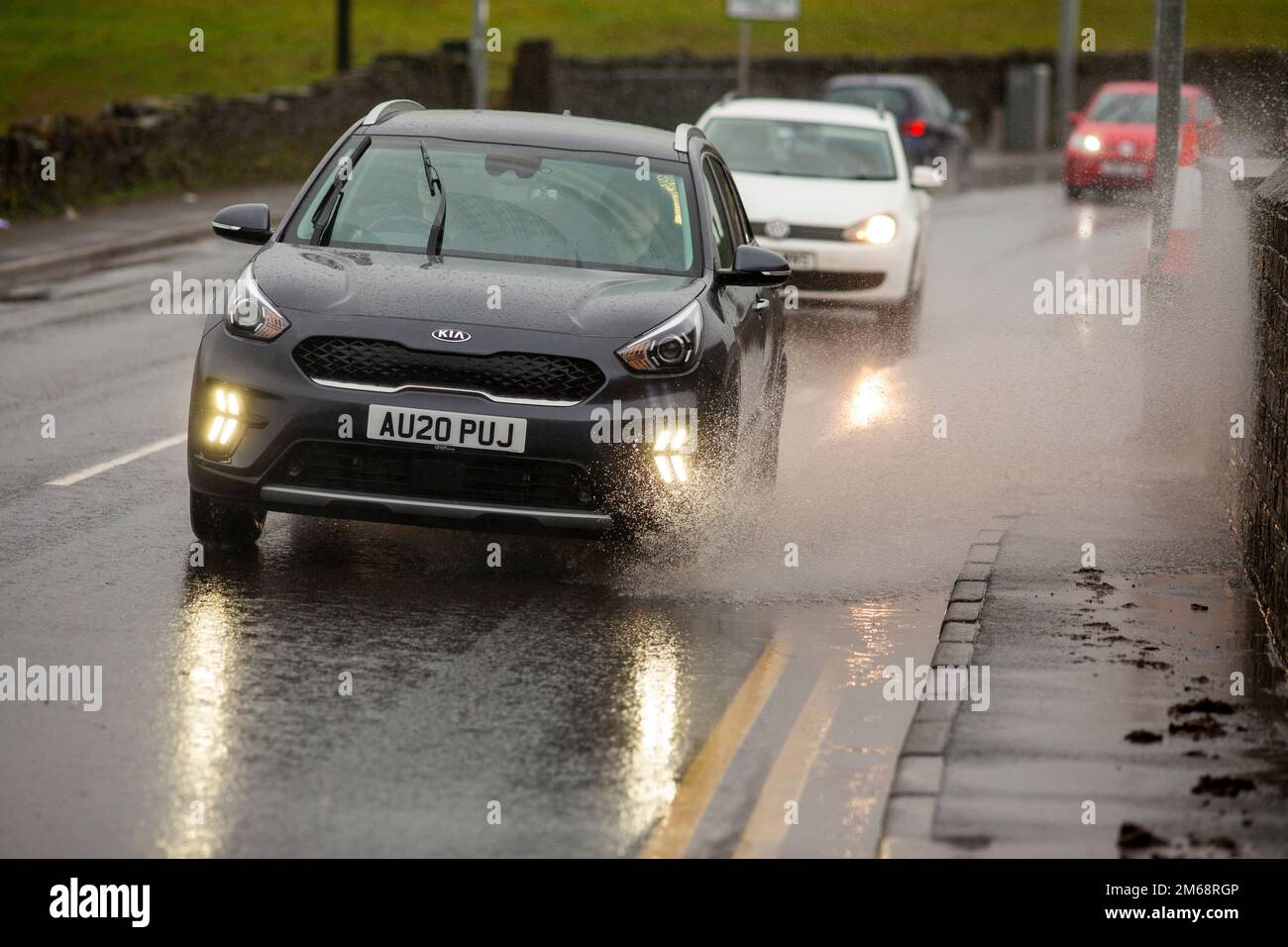 Queensbury,West Yorkshire, UK. 3rd Jan, 2023. UK Weather. Drivers deal