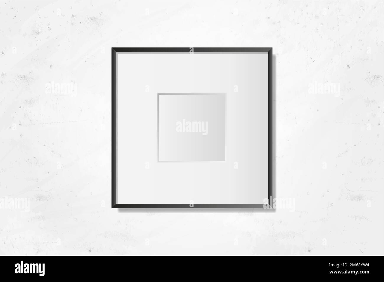 Black frame mockup on a wall vector Stock Vector Image & Art - Alamy