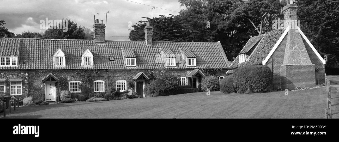 The Almshouses on the village green, Heacham village; North Norfolk