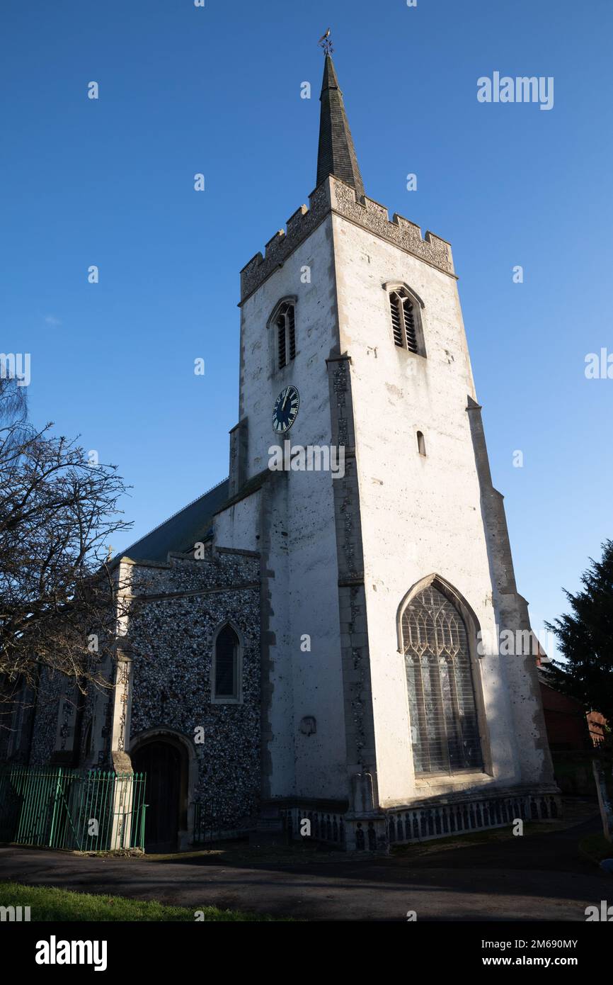 St Mary The virgin Church in Newmarket, Suffolk, UK Stock Photo