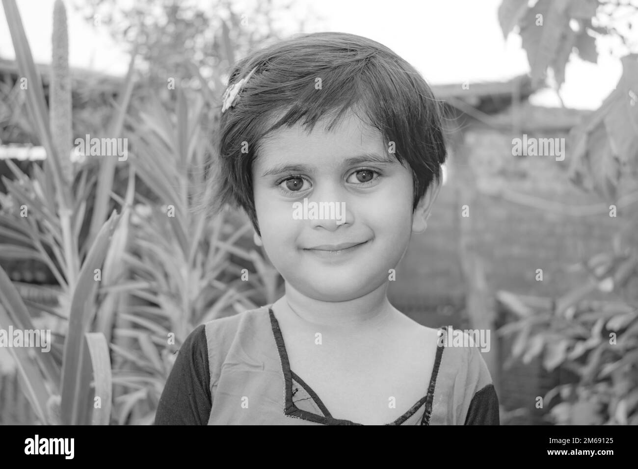 Rahim yar khan,Punjab,Pakistan- January  24, 2023: Beautiful  portrait of a little  cute girl. Close up of a girl. Stock Photo