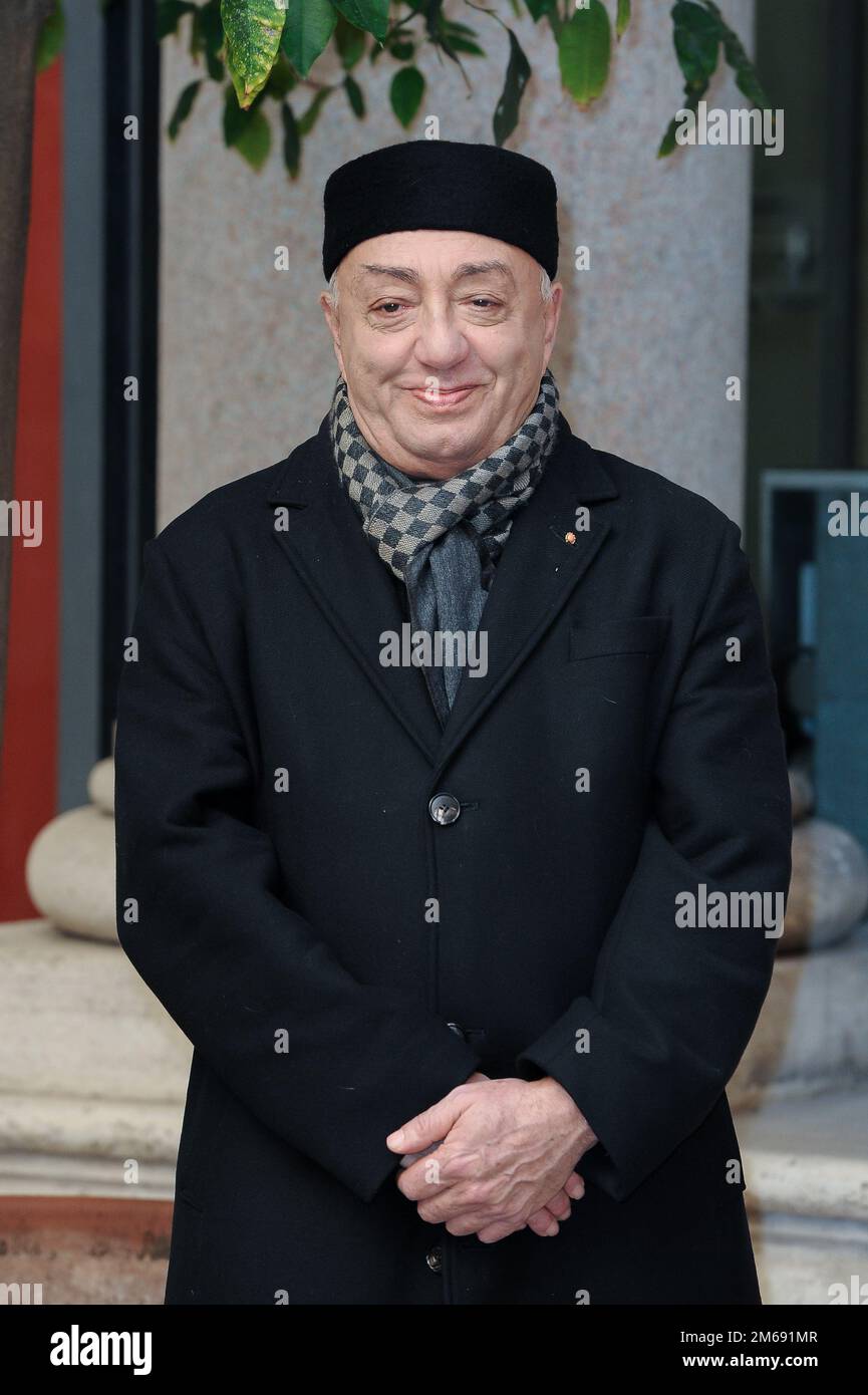 Italian singer Peppe Barra attends the photocall of Napoli Velata movie