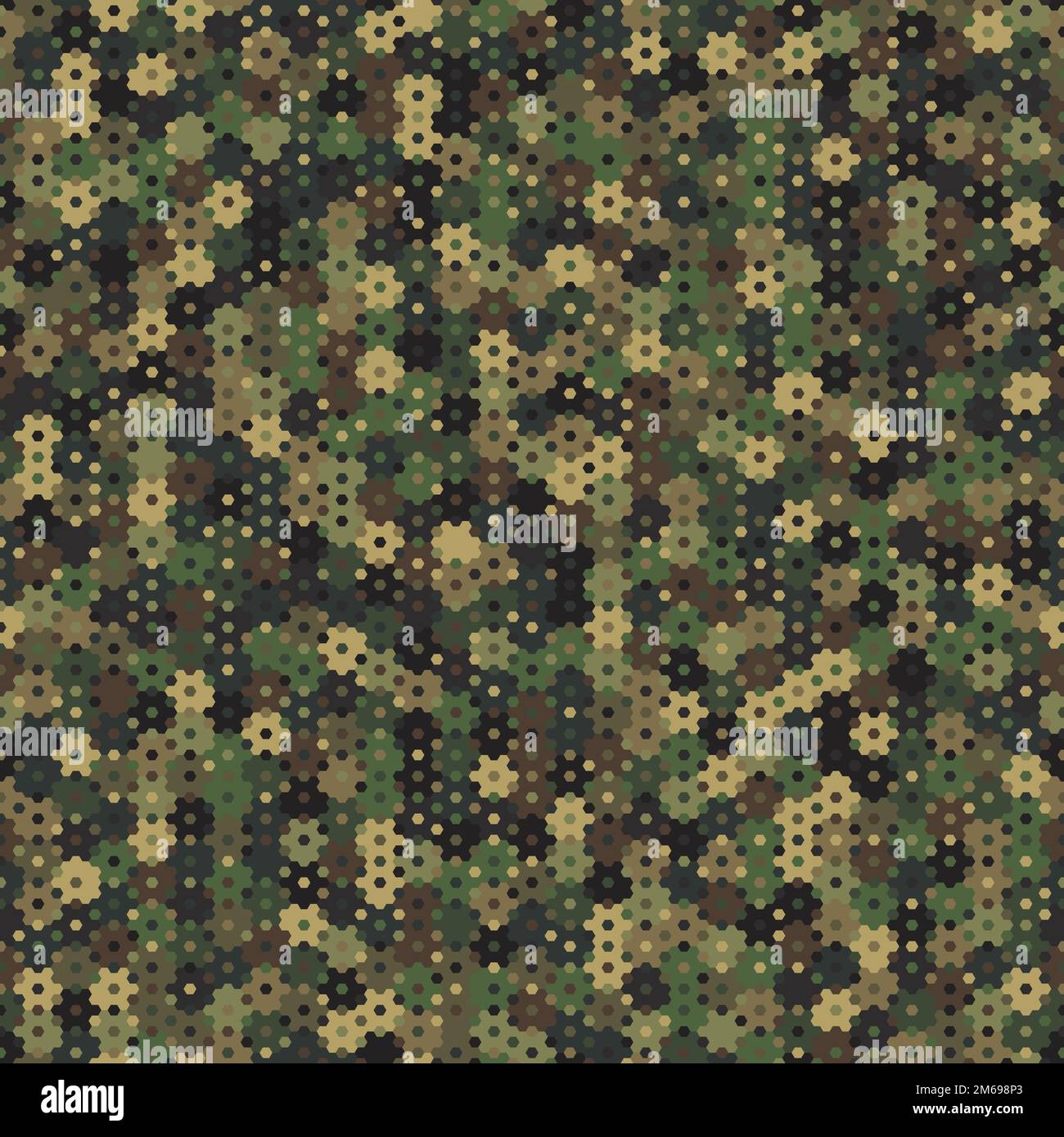 Texture Military Camouflage Seamless Pattern Abstract Army Vector Illustration Stock Vector 