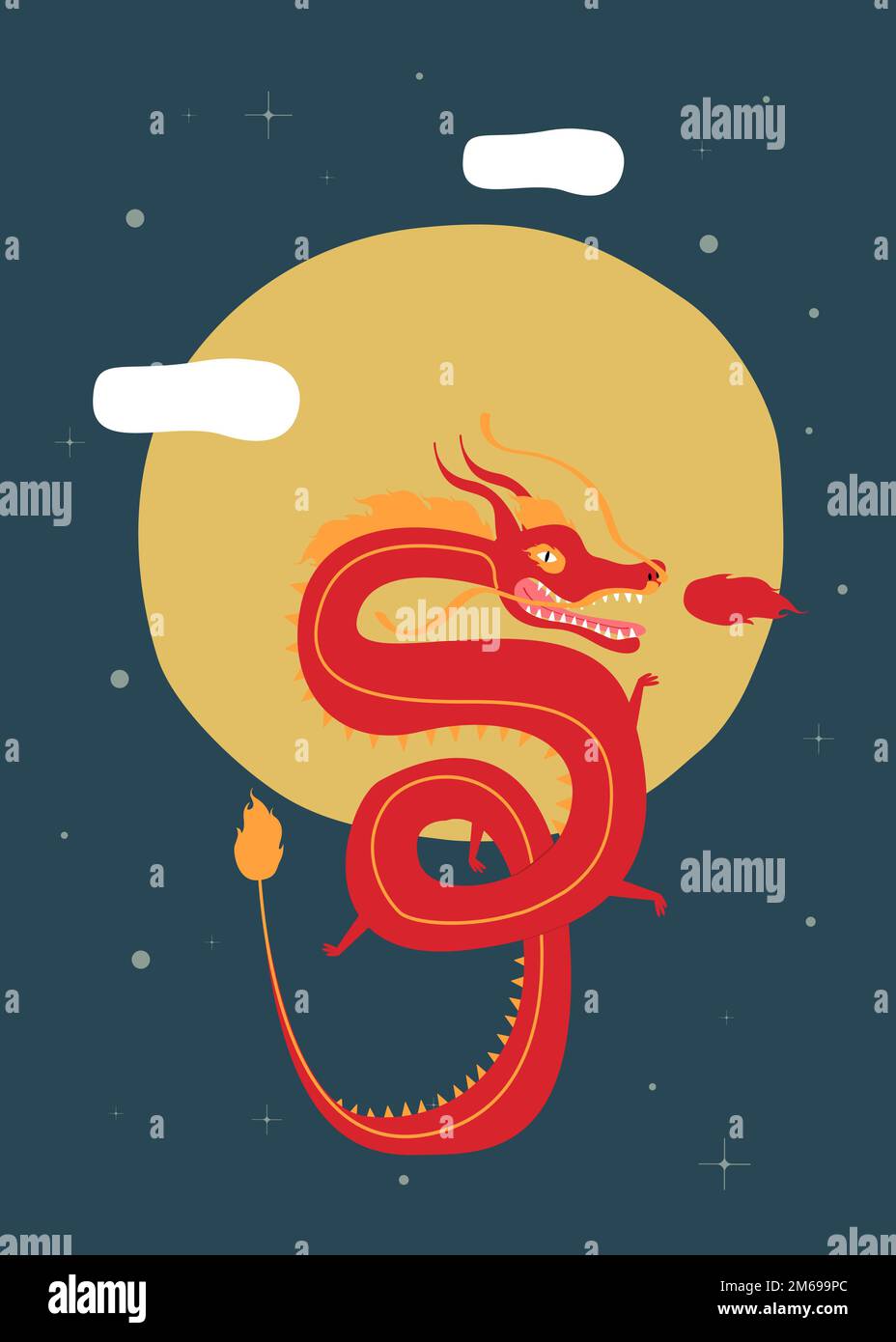 year-of-the-dragon-vector-stock-vector-image-art-alamy